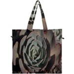 Succulent Green Pink Rosettes Canvas Travel Bag
