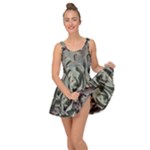 Succulent Green Pink Rosettes Inside Out Casual Dress