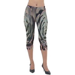 Lightweight Velour Capri Leggings  