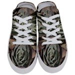 Succulent Green Pink Rosettes Half Slippers