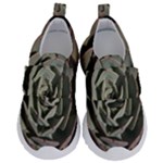 Succulent Green Pink Rosettes Velcro Strap Shoes