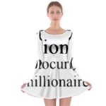 cryptocurrency millionaire Long Sleeve Skater Dress