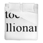 cryptocurrency millionaire Duvet Cover (Full/ Double Size)