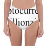 cryptocurrency millionaire Reversible High-Waist Bikini Bottoms
