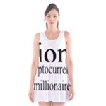 cryptocurrency millionaire Scoop Neck Skater Dress