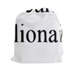 cryptocurrency millionaire Drawstring Pouch (XXL)
