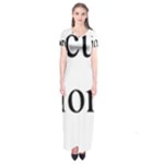 cryptocurrency millionaire Short Sleeve Maxi Dress