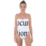 cryptocurrency millionaire Tie Back One Piece Swimsuit