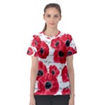 love poppies Women s Sport Mesh Tee