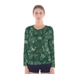 back to school doodles Women s Long Sleeve Tee