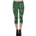 back to school doodles Capri Leggings 