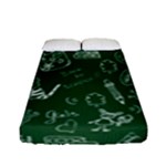 back to school doodles Fitted Sheet (Full/ Double Size)
