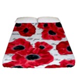 love poppies Fitted Sheet (California King Size)