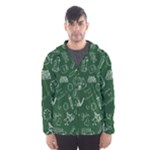 back to school doodles Hooded Windbreaker (Men)