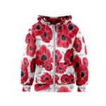 love poppies Kids  Zipper Hoodie