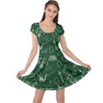 back to school doodles Cap Sleeve Dress