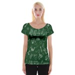 back to school doodles Cap Sleeve Top