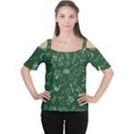 back to school doodles Cutout Shoulder Tee