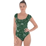 back to school doodles Short Sleeve Leotard 