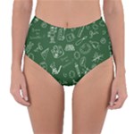 back to school doodles Reversible High-Waist Bikini Bottoms