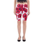 love poppies Yoga Cropped Leggings