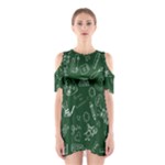 back to school doodles Shoulder Cutout One Piece Dress