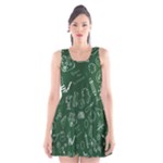 back to school doodles Scoop Neck Skater Dress