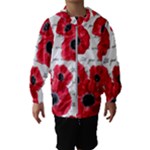 love poppies Hooded Windbreaker (Kids)