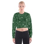 back to school doodles Cropped Sweatshirt