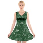 back to school doodles V-Neck Sleeveless Dress