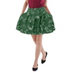 back to school doodles A-Line Pocket Skirt
