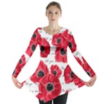 love poppies Long Sleeve Tunic 