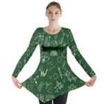 back to school doodles Long Sleeve Tunic 