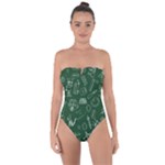 back to school doodles Tie Back One Piece Swimsuit