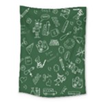 back to school doodles Medium Tapestry
