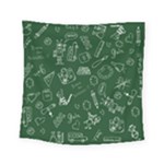 back to school doodles Square Tapestry (Small)