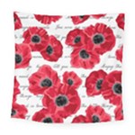 love poppies Square Tapestry (Large)