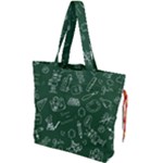 back to school doodles Drawstring Tote Bag