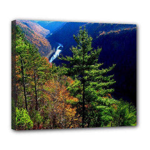 Pa Grand Canyon , South View Deluxe Canvas 24  x 20  (Stretched) from ArtsNow.com