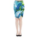 Midi Wrap Pencil Skirt 