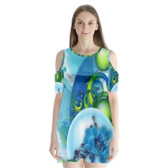 Design Art (design 25) Shoulder Cutout Velvet One Piece from ArtsNow.com