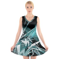 V-Neck Sleeveless Dress 
