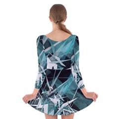 Long Sleeve Velvet Skater Dress 