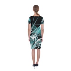 Classic Short Sleeve Midi Dress Back Classic Short Sleeve Midi Dress Back