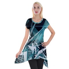 Short Sleeve Side Drop Tunic 
