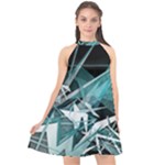Design Art (design 23) Halter Neckline Chiffon Dress 