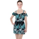 Design Art (design 23) Ruffle Cut Out Chiffon Playsuit