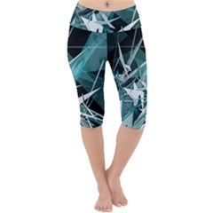 Lightweight Velour Cropped Yoga Leggings 