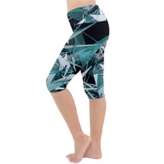 Lightweight Velour Cropped Yoga Leggings 