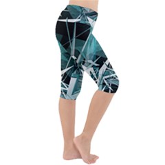 Lightweight Velour Cropped Yoga Leggings 